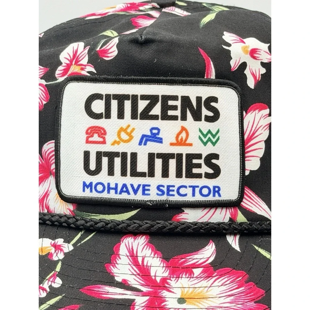 Citizens Utilities Mohave Sector Kingman AZ Floral Vintage Snapback Hats Nissin